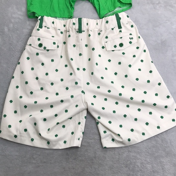 Tipsy Elves Men's Shamrock Golf Shorts Size XL  With Bonus Boxers - Picture 5 of 12